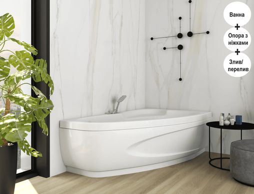 Acrylic bathtub WGTRialto COMO R 180х110x58 cm